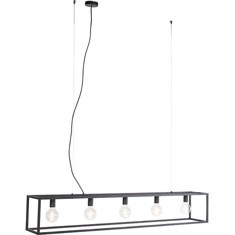 Lampadario a sospensione stile industriale metallo - Larry