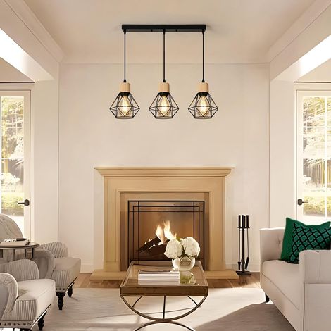 Lampade a sospensione 3 stile vintage industriale - Larry