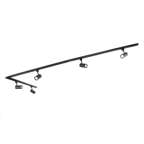 Sistema di illuminazione a binario moderno 5 faretti - Lori