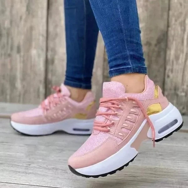Sneakers Donna Sportive Casual con Suola Spessa e Tomaia Traspirante