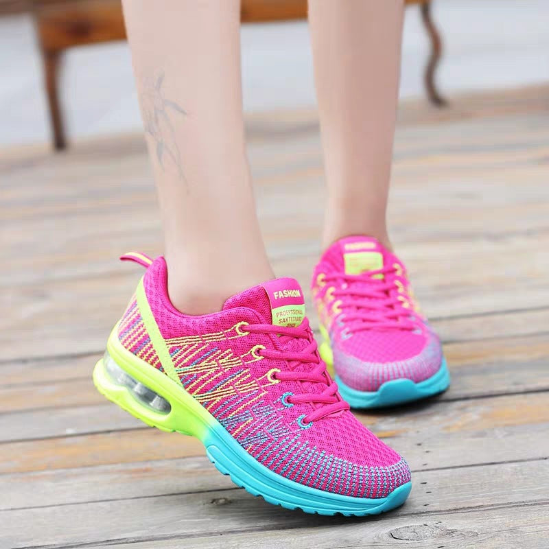 Sneakers Donna Sportive Running con Cuscino d'Aria Leggere e Traspiranti in Tessuto Mesh multicolore