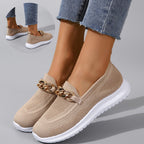 Mocassini Sneakers Donna Casual Slip-On con Suola Flessibile in Tessuto Mesh Traspirante