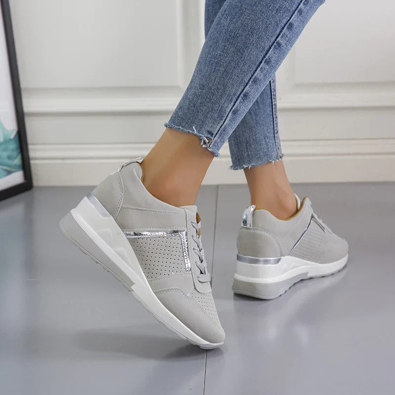 Scarpe da Ginnastica Donna Sneaker Casual con Zeppa