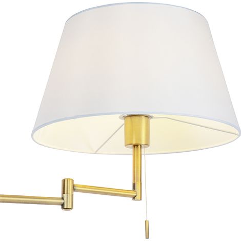 Lampada da terra braccio girevole acciaio tessuto - Lucy