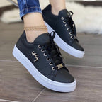 Sneakers Donna Casual Basse Comode Traspiranti in similpelle