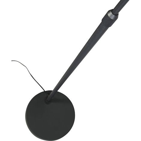 Lampada da terra arco moderno tessuto acciaio - Luni