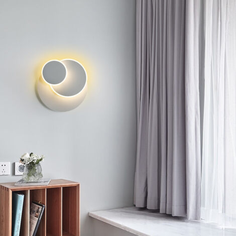 Applique parete Led circolare eclissi luce calda - Mika
