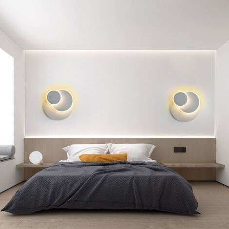 Applique parete Led circolare eclissi luce calda - Mika