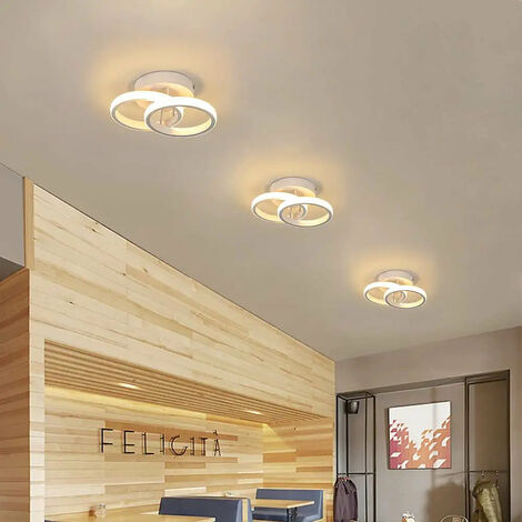 Plafoniera Led doppio cerchio moderna - Luni