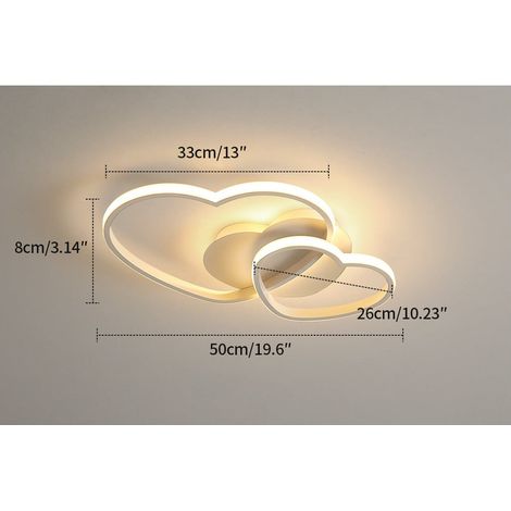 Plafoniera Led cuore dimmerabile moderna - Luni