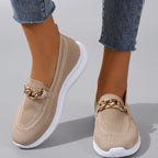 Mocassini Sneakers Donna Casual Slip-On con Suola Flessibile in Tessuto Mesh Traspirante