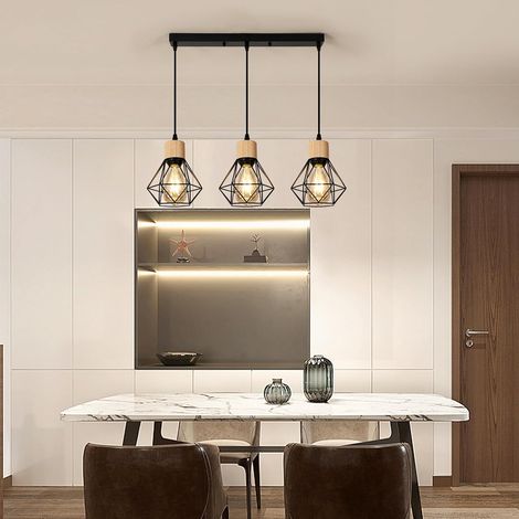 Lampade a sospensione 3 stile vintage industriale - Larry