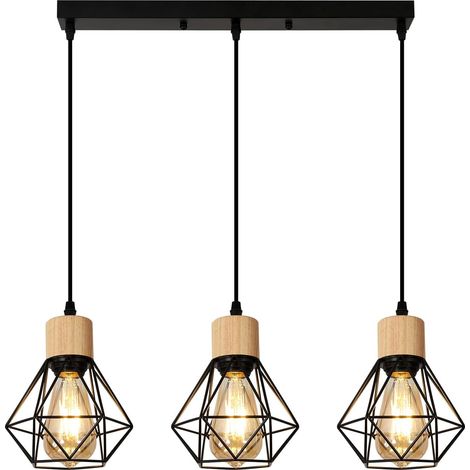 Lampade a sospensione 3 stile vintage industriale - Larry