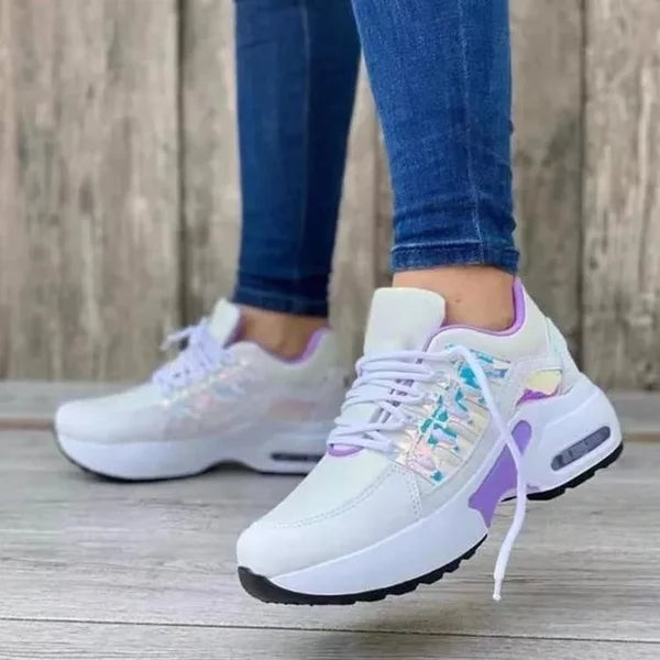 Sneakers Donna Sportive Casual con Suola Spessa e Tomaia Traspirante