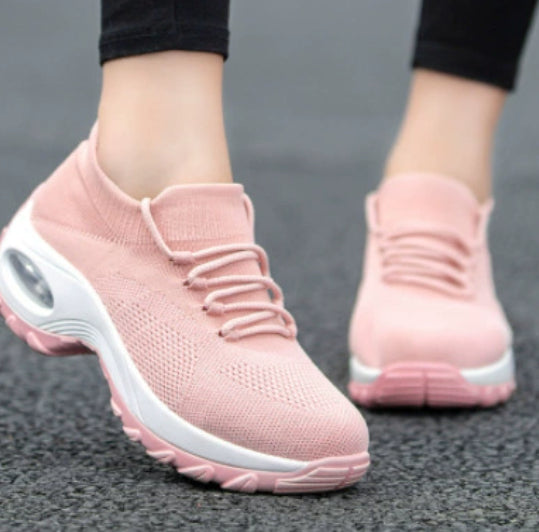Sneakers Donna Sportive Casual con Cuscino d'Aria Comoda Traspiranti Tessuto Mesh