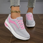 Sneakers Donna con zeppa Casual in similpelle