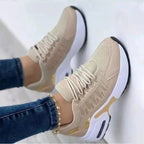 Sneakers Donna Sportive Casual con Suola Spessa e Tomaia Traspirante