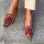 Mocassini Donna a Punta Scarpe Basse Casual Eleganti con Nappine