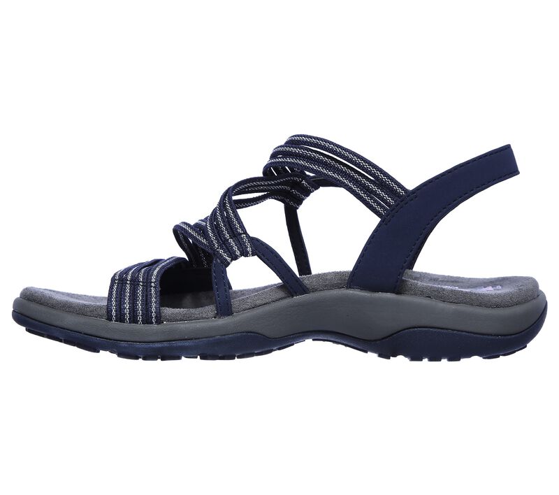 Damen-Flachsandalen mit gekreuzten Elastikriemen