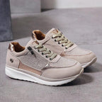 Sneakers da Donna con Cerniera Laterale Dettagli Metallizzati