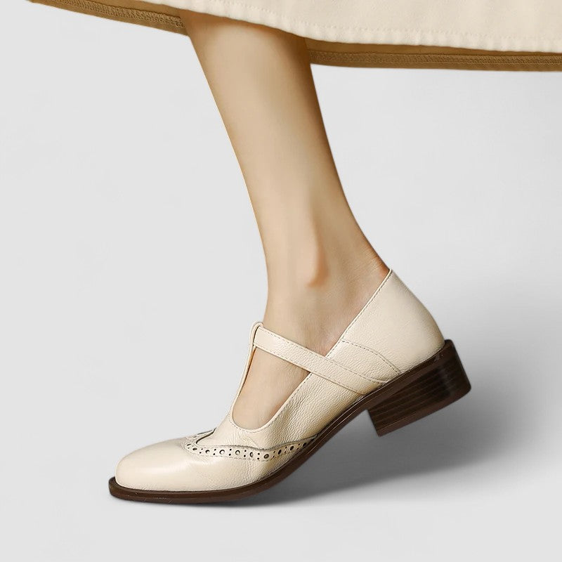 Scarpe Donna Mary Jane Basse Casual Eleganti con Cinturino e Fibbia