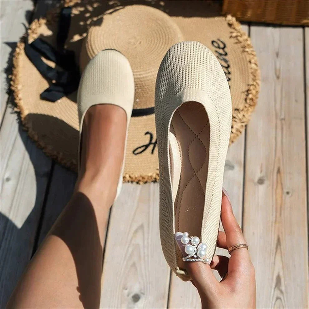 Scarpe Ballerine Donna Traspiranti in Tessuto Elasticizzato