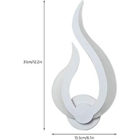 Applique parete led moderno fiamma - Lini