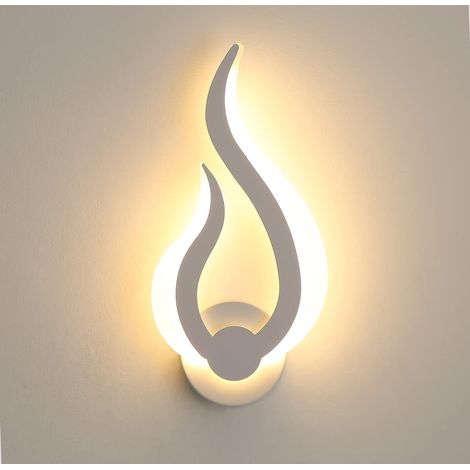 Applique parete led moderno fiamma - Lini