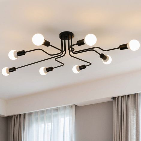 Lampadario stile vintage industriale metallo - Larry
