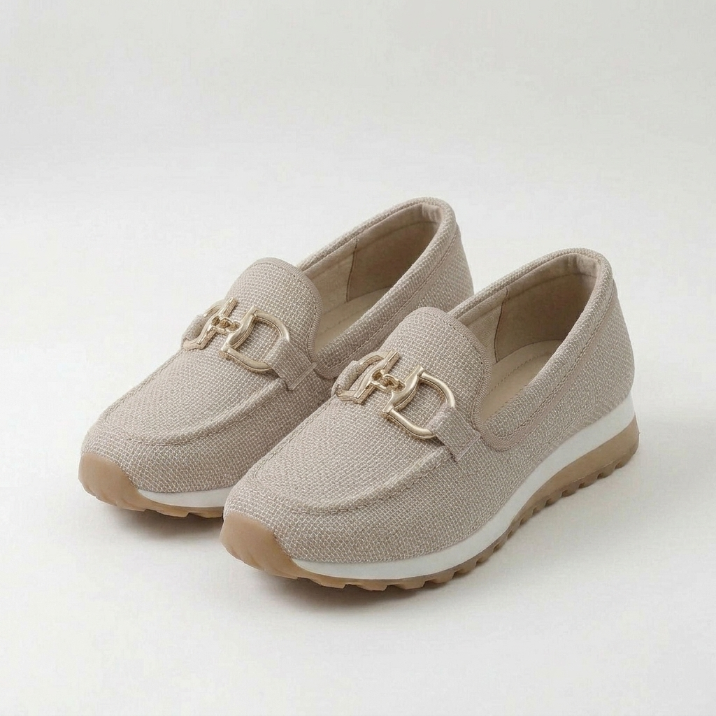 Mocassini Donna Eleganti con Morsetto e Suola Cuneo Bassa