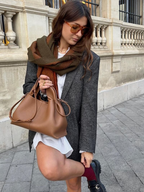 Borsa Donna a Mano e Tracolla con Manico Imbottito elegante