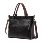 Damenhandtasche mit Schultergurt, geräumig, elegant, Vintage-Stil