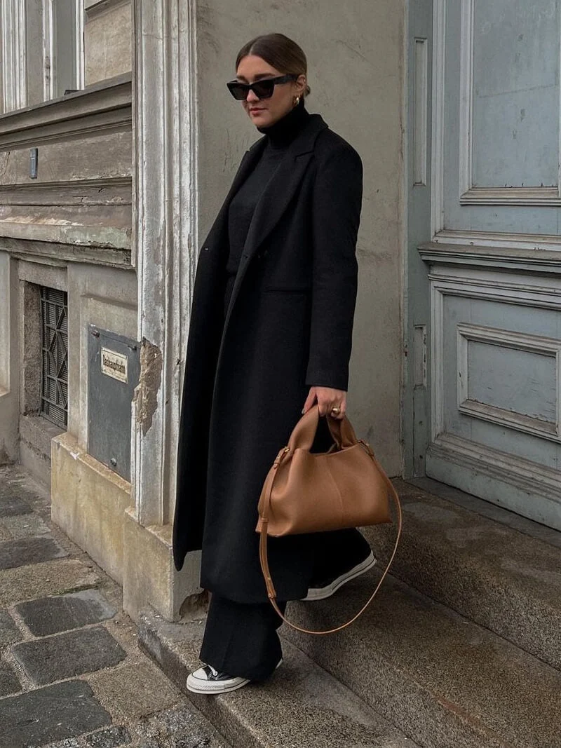 Borsa Donna a Mano e Tracolla con Manico Imbottito elegante