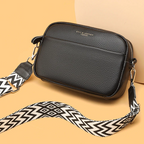 Borsa a Tracolla Donna in similpelle con Tracolla Larga Geometrica