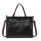 Damenhandtasche mit Schultergurt, geräumig, elegant, Vintage-Stil
