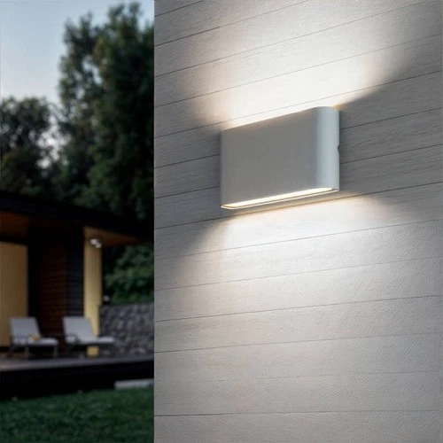 Applique lampada parete LED interno esterno rettangolo moderno - Lumino