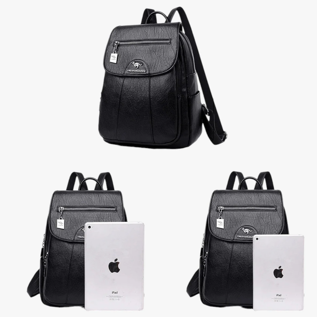 Zaino Donna in similpelle Elegante - Borsa Zainetto da Citta e Lavoro con Lampo