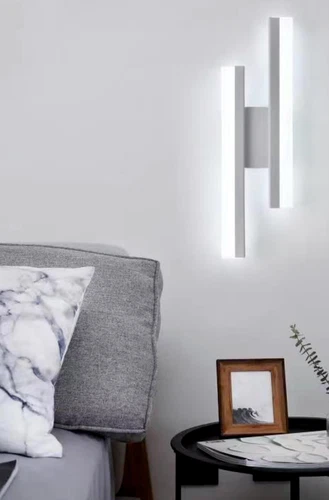 Applique lampada parete moderno LED doppia linea - Liumino