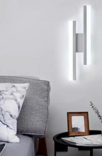 Applique lampada parete moderno LED doppia linea - Liumino