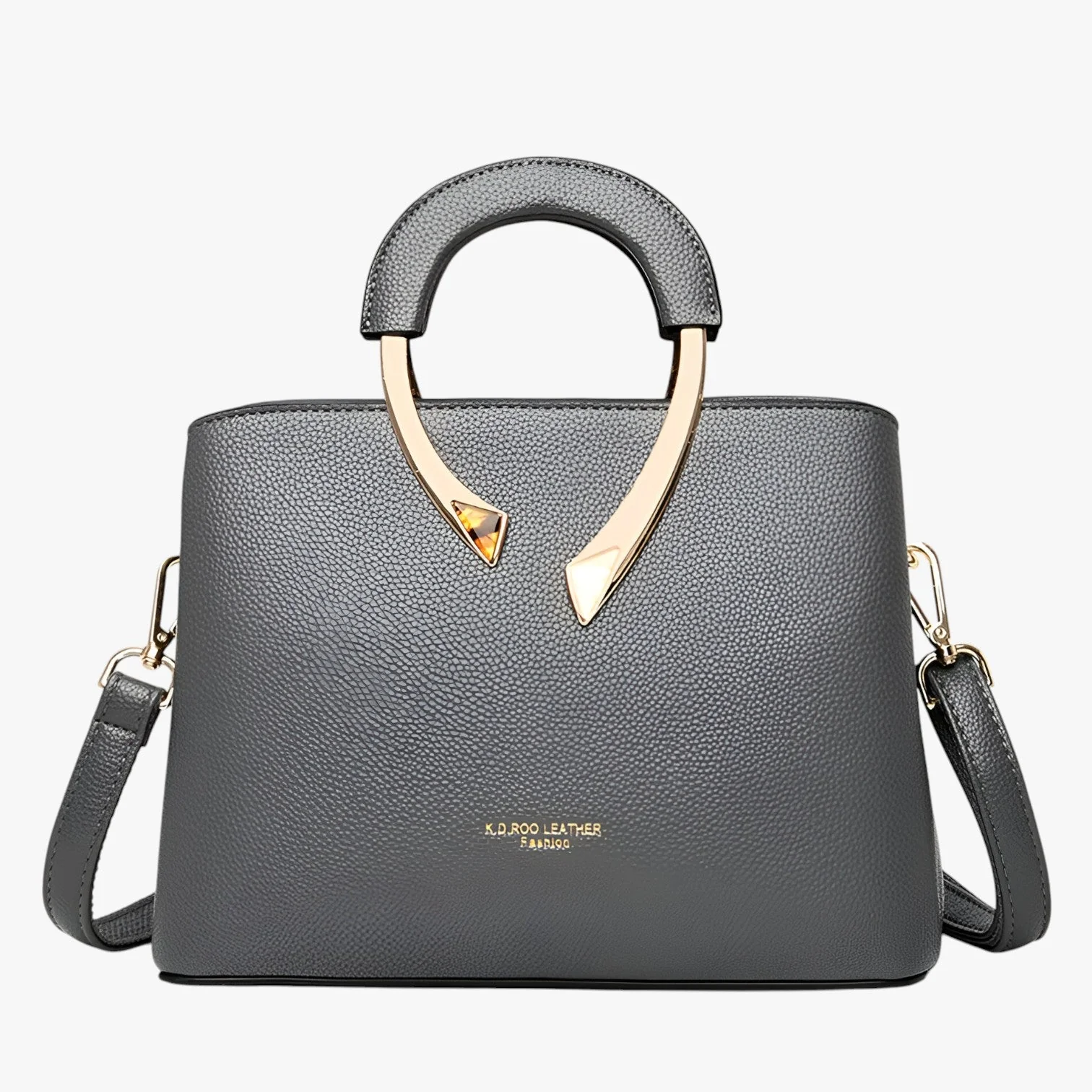 Borsa Donna a Mano in similpelle Elegante - Borsa a Tracolla da Lavoro e Cerimonia con Manici Rigidi
