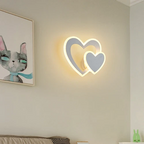 Applique Lampada parete moderna Led doppio cuore - Lumino