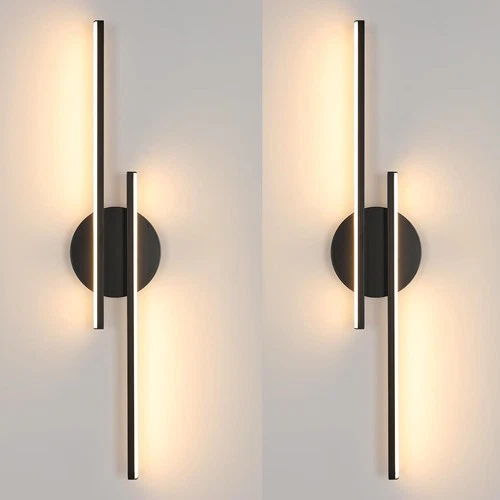 Set 2 lampade moderne LED doppia linea - Lumio