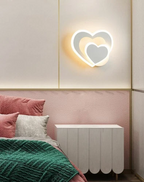 Applique Lampada parete moderna Led doppio cuore - Lumino
