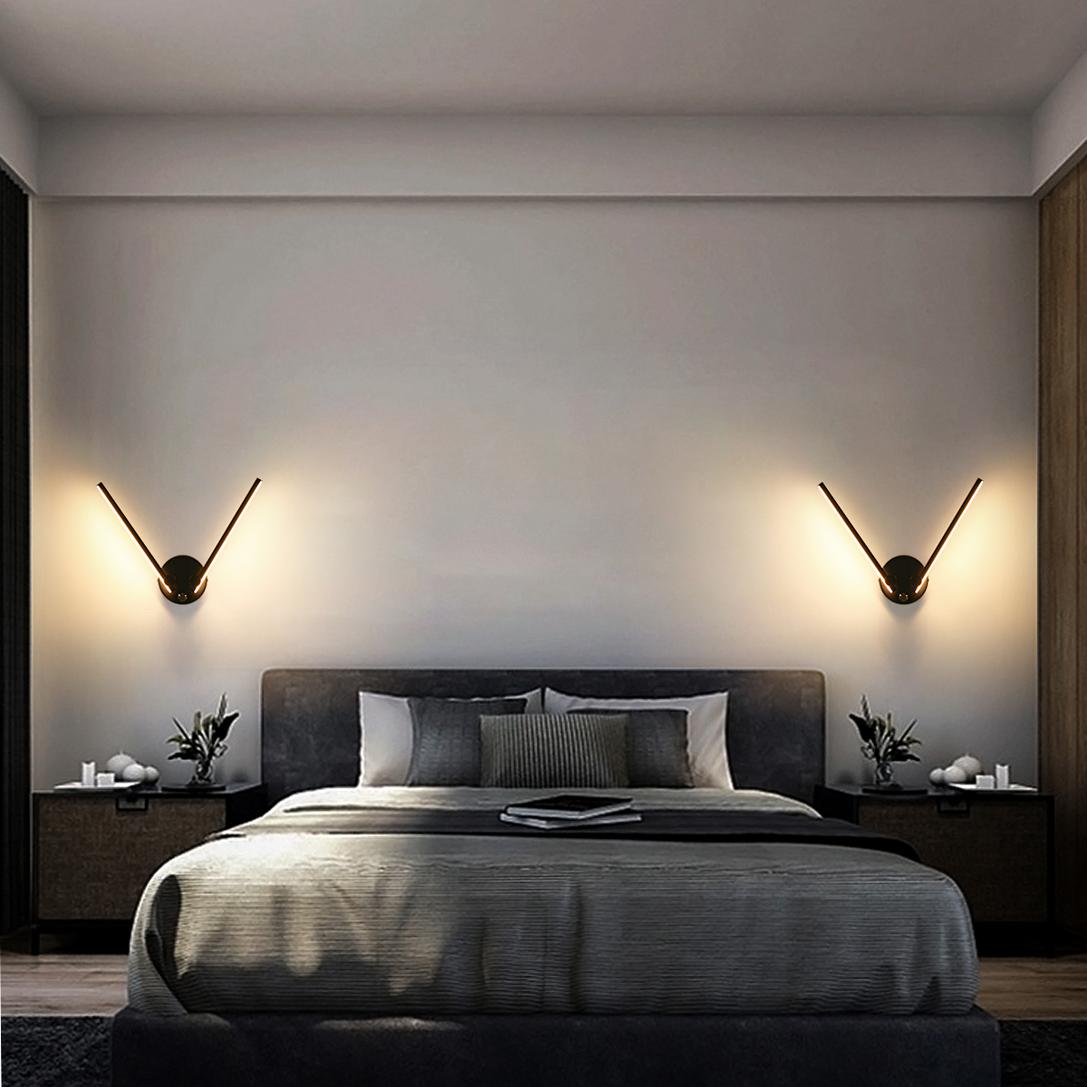 Moderne LED-Wandleuchte, winkelverstellbar - Lumino