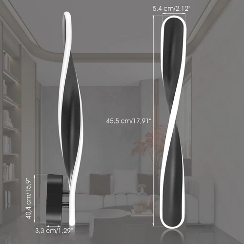 Lampada da Parete LED Interno Applique Effetto Plafoniera - Lumio