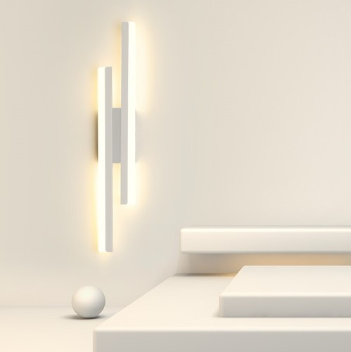 Applique lampada parete moderno LED doppia linea - Liumino