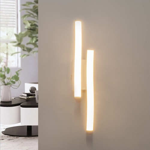 Applique lampada parete moderno LED doppia linea - Liumino