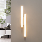 Applique lampada parete moderno LED doppia linea - Liumino