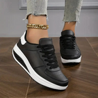 Sneaker Donna Traspiranti con Suola Ammortizzata e Zeppa