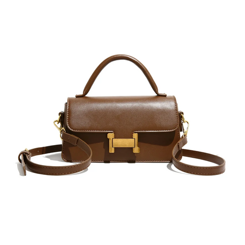 Borsa a Mano Donna con Tracolla e Chiusura Dorata - Borsa Elegante Piccola